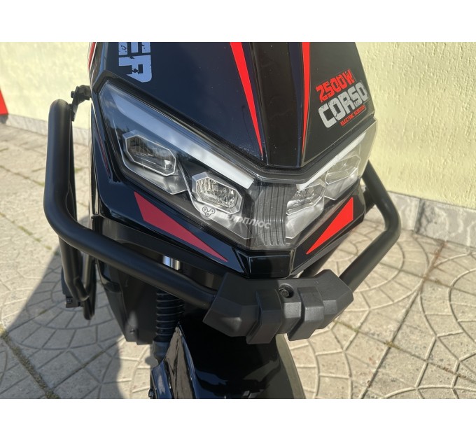 Велосипед 12" Corso Bullet 72V 40Ah 2500W 2026 чорно-червоний