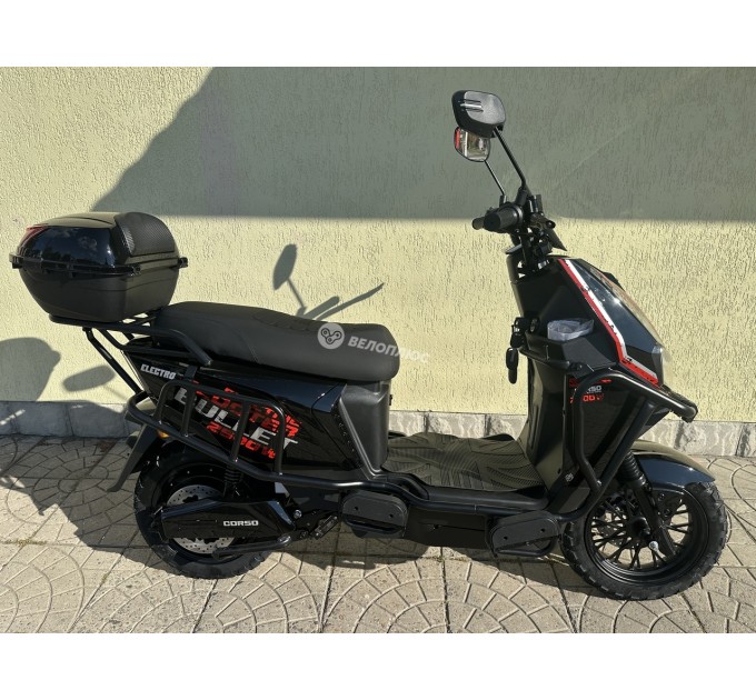 Велосипед 12" Corso Bullet 72V 40Ah 2500W 2026 чорно-червоний