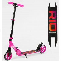 Беговел двухколесный Best Scooter RIO розово-черный