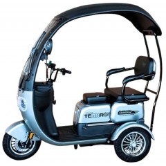Велосипед триколісний 10" Corso Terra 72V 24Ah 1200W 2026 срібний