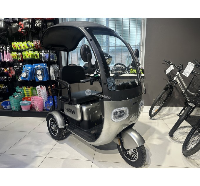 Велосипед триколісний 10" Corso Terra 72V 24Ah 1200W 2026 срібний