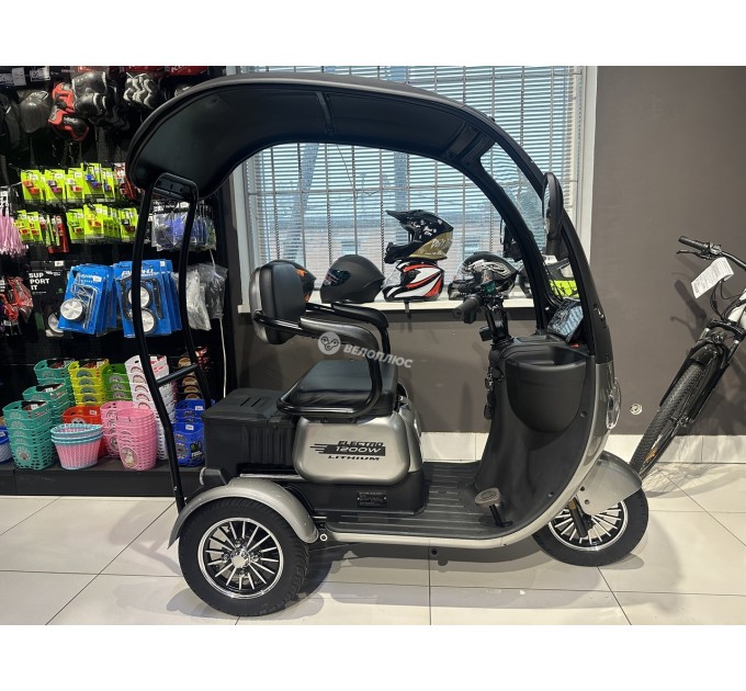 Велосипед триколісний 10" Corso Terra 72V 24Ah 1200W 2026 срібний