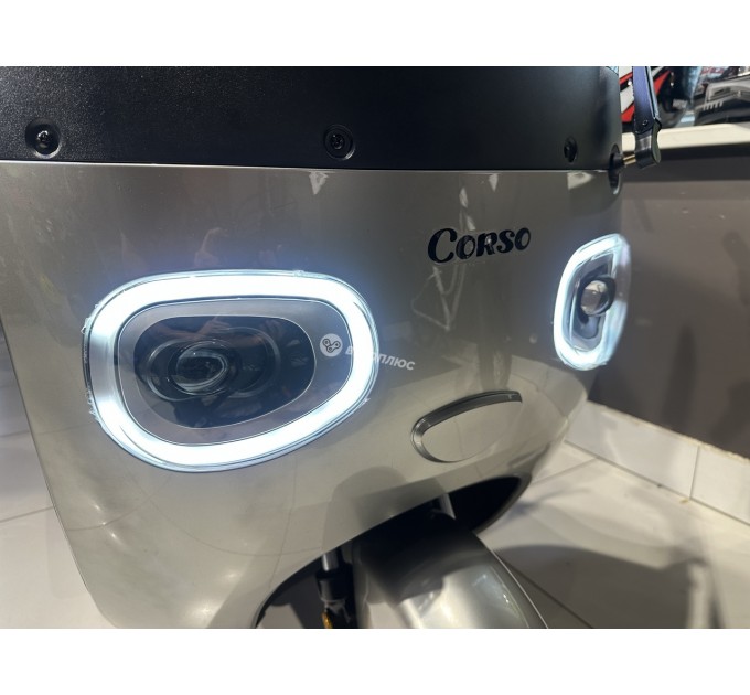 Велосипед триколісний 10" Corso Terra 72V 24Ah 1200W 2026 срібний