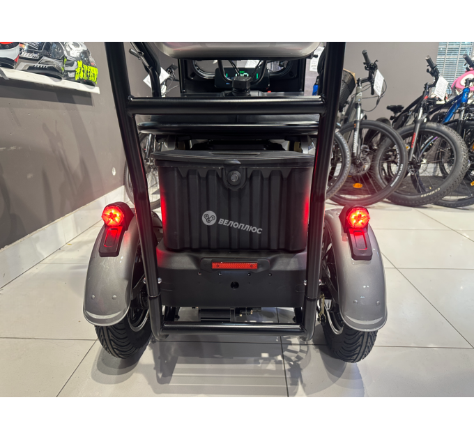 Велосипед триколісний 10" Corso Terra 72V 24Ah 1200W 2026 срібний