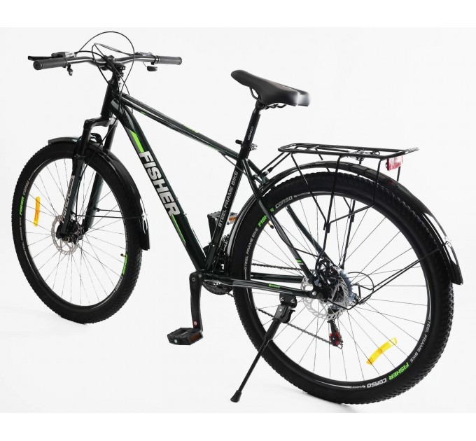 Велосипед ST 29" Corso Fisher 2026 чорно-салатовий