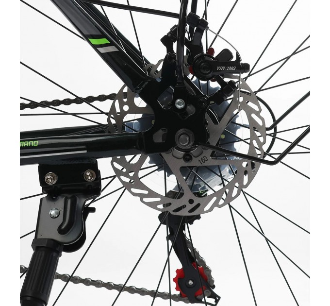 Велосипед ST 29" Corso Fisher 2026 чорно-салатовий