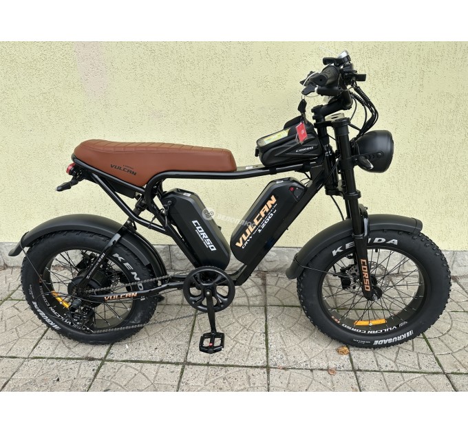 Велосипед ST 20+" Corso VULCAN 2х48V 18Ah 1200W 2026 чорний