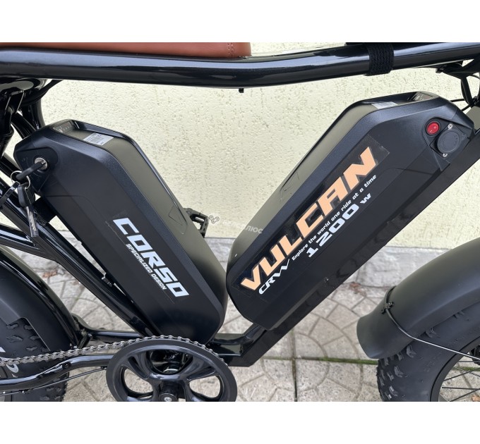 Велосипед ST 20+" Corso VULCAN 2х48V 18Ah 1200W 2026 чорний