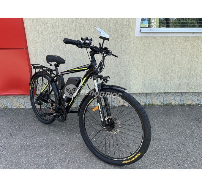 Велосипед ST 29" Corso Fisher 48V 15Ah 500W 2025 черно-зеленый