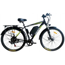 Велосипед ST 29" Corso Fisher 48V 15Ah 500W 2025 черно-зеленый