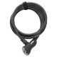 Замок трос Onguard AKITA 185смх12мм, чорний Замок трос Onguard AKITA 185смх12мм, чорний