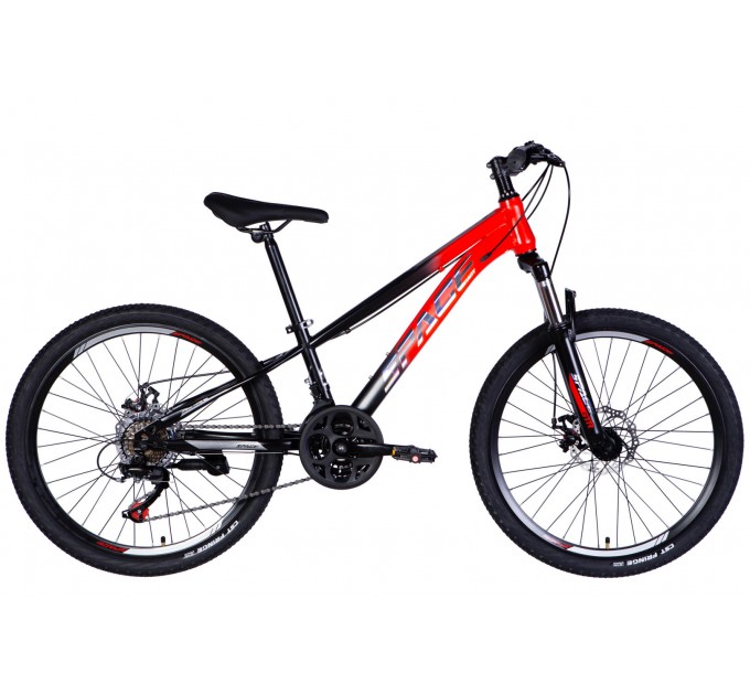 Велосипед ST 24" SPACE MARS DD FR 2026 червоно-чорний