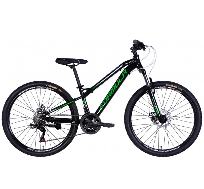 Велосипед AL 26" Formula BLACKWOOD DD FR 2026 чорний з зеленим