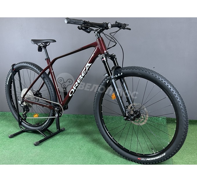Велосипед 29" Orbea ALMA H30 2025 Metallic Dark Red - Chic White (Gloss)