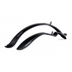 Комплект крил 24"-28" SIMPLA Raptor SDS, кріплення заднього крила скобою, чорні