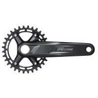 Шатуны Shimano FC-M5100-1 DEORE, интегрированная ось, 175мм 30T 10/11-ск. CL-52мм без каретки