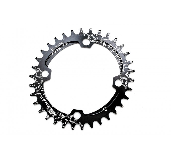 Звезда-неслучайка к шатуну NW AL 32T овал BCD 104 черн. SNAIL Звезда-неслучайка к шатуну NW AL 32T овал BCD 104 черн. SNAIL