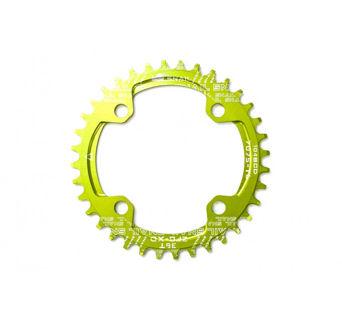 Зірка-неспадайка SNAIL до шатуна NW AL 34T круг BCD 104,зелений