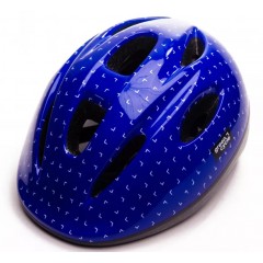 Шолом дитячий Green Cycle FLASH синьо-білий лак