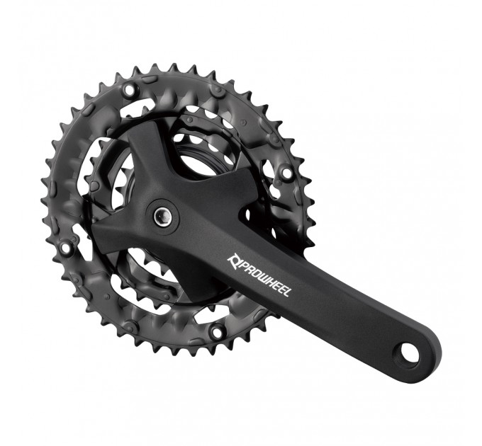Шатун PROWHEEL MPE-401, алюміній L175мм 22-32-44Т під квадрат, чорний