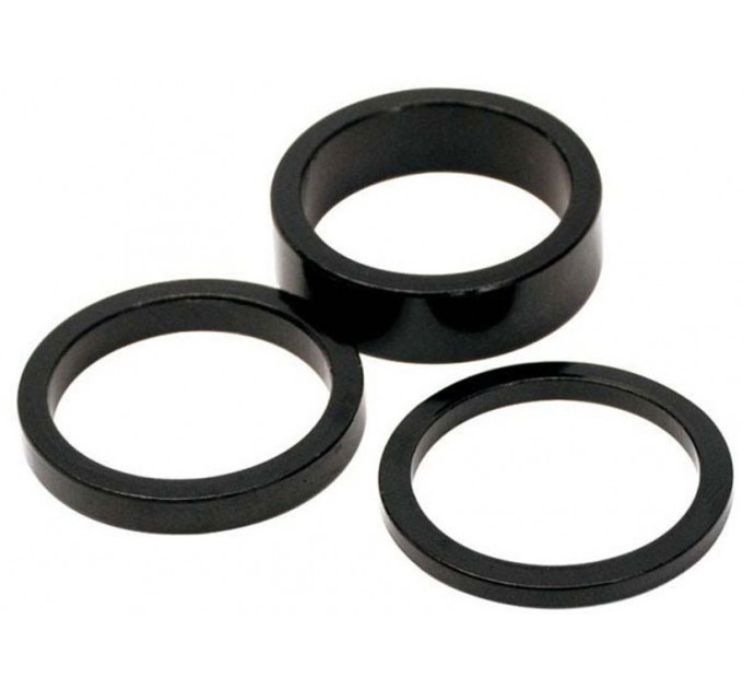 Кільце рульової BBB BHP-33 "Alu Space" 1.1/8" 15мм, чорне матове