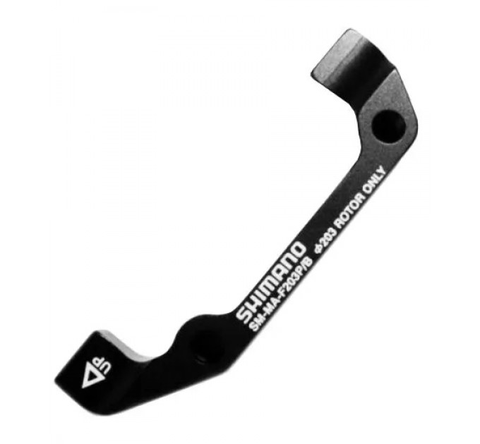 Адаптер гальмівного диску Shimano F203P/B для Disk, з болтами кріплен., чорний Адаптер гальмівного диску Shimano F203P/B для Disk, з болтами кріплен., чорний