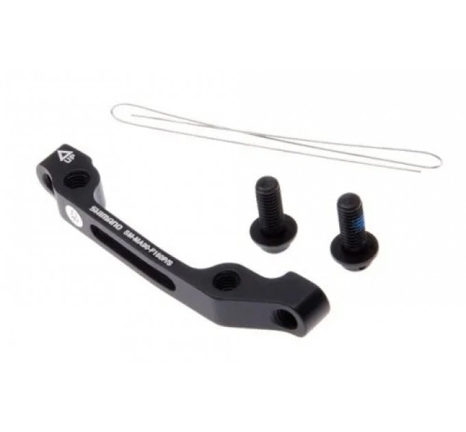 Адаптер гальмівного диску Shimano R160P/S для Disk, з болтами кріплен., чорний