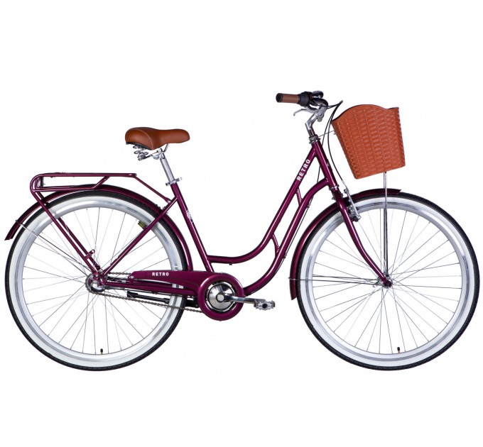 Велосипед ST 28" Dorozhnik RETRO PH 2026 малиновий