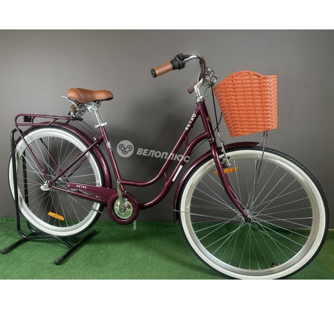 Велосипед ST 28" Dorozhnik RETRO PH 2026 малиновий