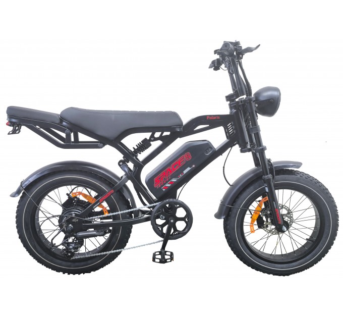 Велосипед ST 20+" SPACE POLARIS DD FR 48V 15Аh 1000W 2026 черный