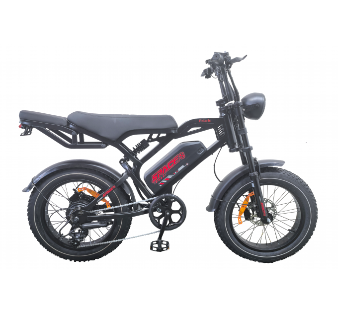 Велосипед ST 20+" SPACE POLARIS DD FR 48V 15Аh 1000W 2026 черный