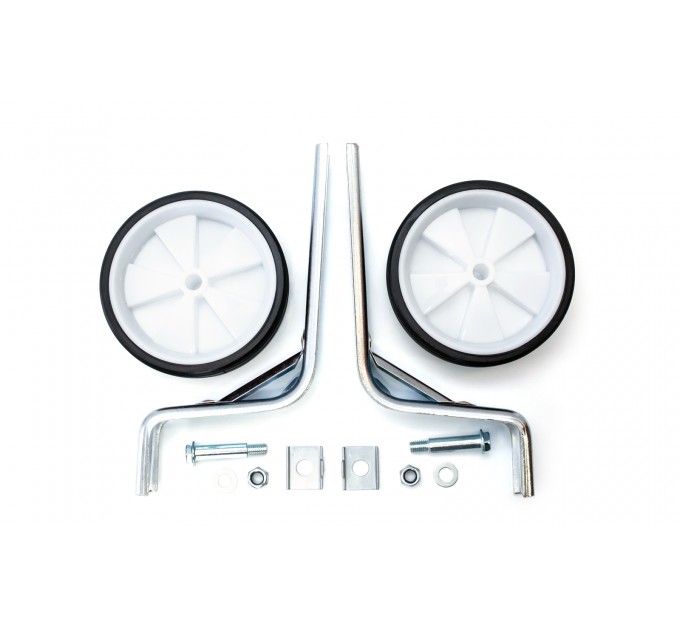 Опорні (тренувальні) колеса FSK-BH-204 для дитячих. вел. 12 "-20" білі з чорним