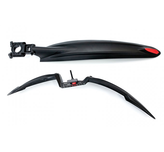 Крила 24-29" BRAVVOS FL-630-1 пластик. (кріпл. на вилку і підсідел.) швидкозмінні, чорний