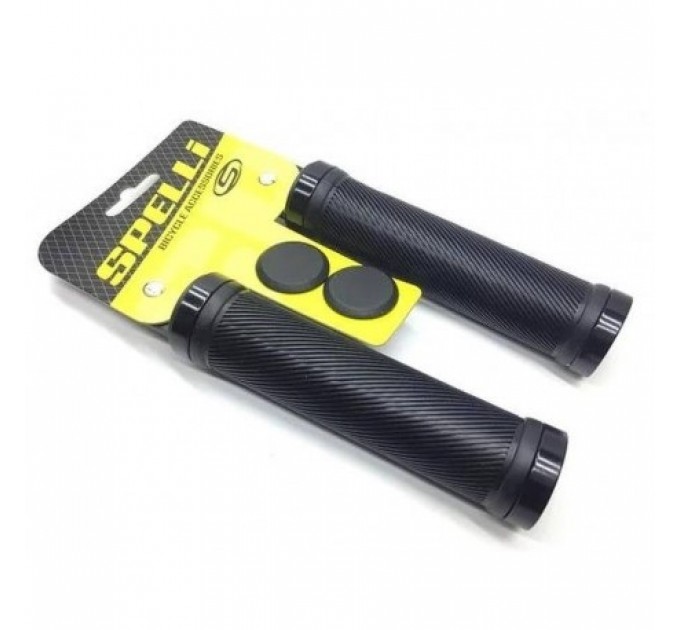 Гріпси SPELLI SBG-6703-Lock 132 мм прямі, круглі, чорні