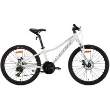 Велосипед AL 24" Leon JUNIOR AM DD 2024 белый с лиловым