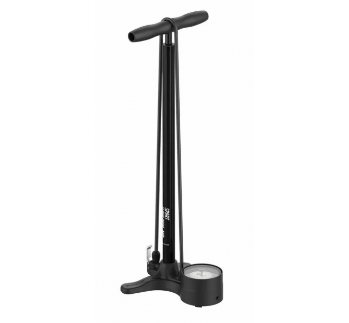 Насос підлоговий LEZYNE SPORT FLOOR DRIVE DV Манометр 3,5" 220psi Y13 чорний матовий