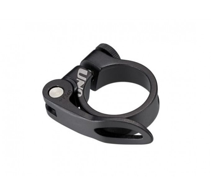 Хомут п/сід 34,9мм з ексцентриком Kalloy "UNO" XC-68 чорний (ED)