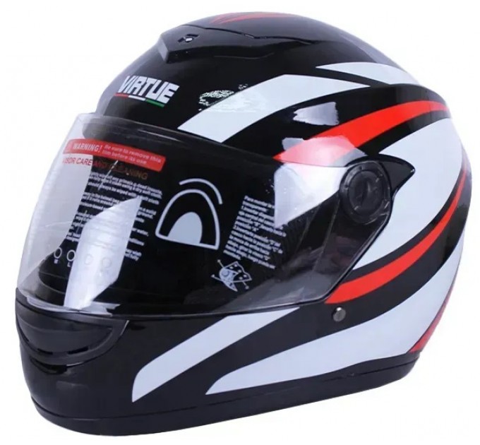 Шолом VIRTUE MD-101B чорний смугастий