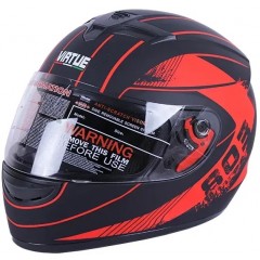 Шолом VIRTUE MD-803 чорний матовий з помаранчевим