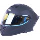 Шолом VIRTUE MD-820-1 чорний матовий, скло синій хамеліон