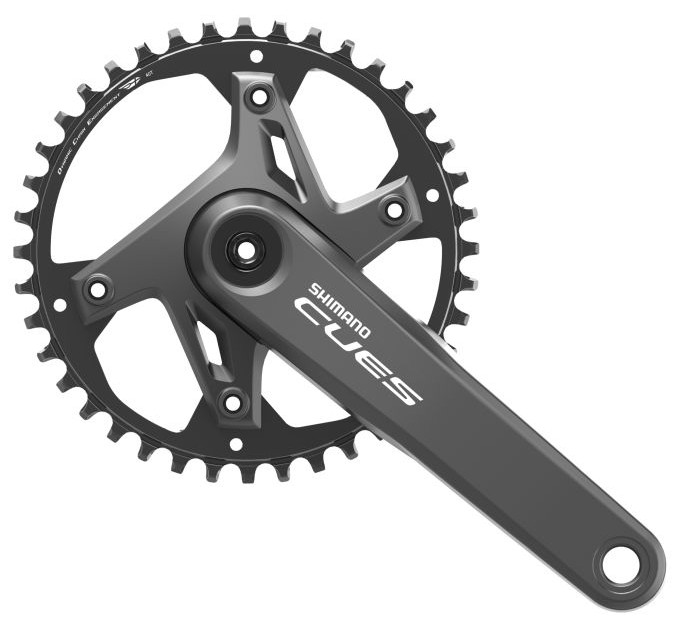 Шатуни SHIMANO FC-U6000-1, CUES, інтегрована вісь, 175мм, 40з, 9-11-шв.