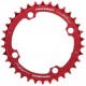 Зірка RACE FACE CHAINRING,NARROW WIDE,104X36,RED,10-12S