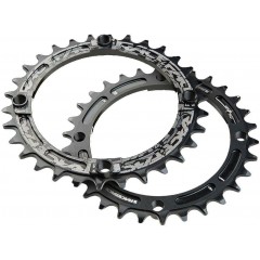 Зірка RACE FACE CHAINRING,NARROW WIDE,104X38,BLK,10-12S