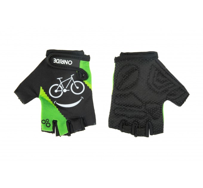 Рукавички ONRIDE Gem Велопосмішка, дитячі, 11-12р, зелений