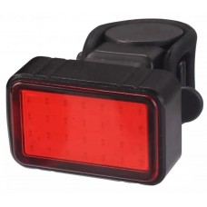Задний фонарь Green Cycle Block COB LED (30 Лм) 6 режимов, с алюм. рамкой, черный