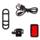 Задний фонарь Green Cycle Block COB LED (30 Лм) 6 режимов, с алюм. рамкой, черный