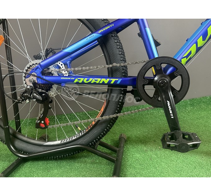 Велосипед 24" Avanti RIDER (rigid disk) 2025 синий с зеленым