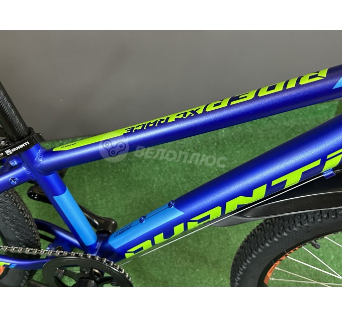 Велосипед 24" Avanti RIDER (rigid disk) 2025 синий с зеленым