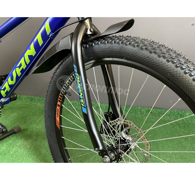 Велосипед 24" Avanti RIDER (rigid disk) 2025 синий с зеленым