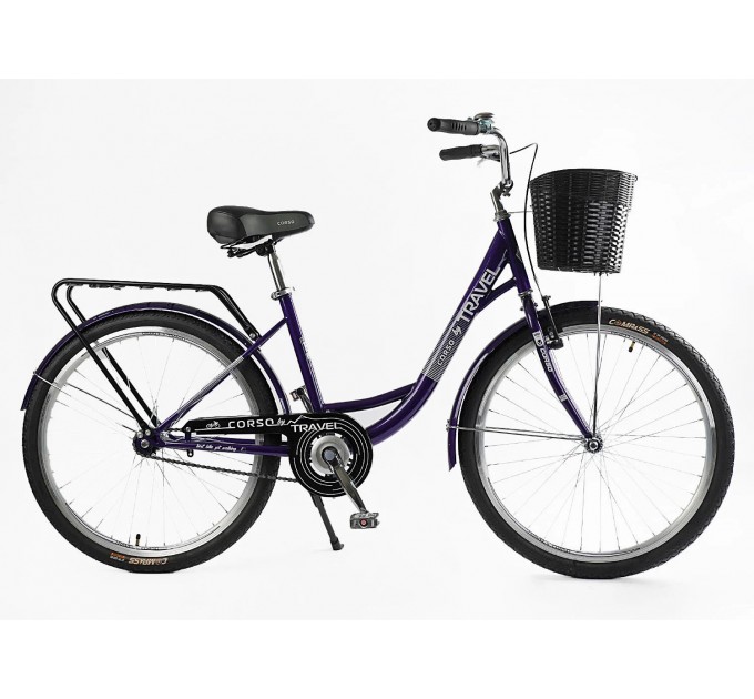 Велосипед ST 26" Corso TRAVEL 2026 фіолетовий